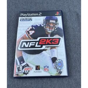 NFL 2K3 Sega Sports PlayStation 2 PS2 Football Video Game‎ Complete Tested